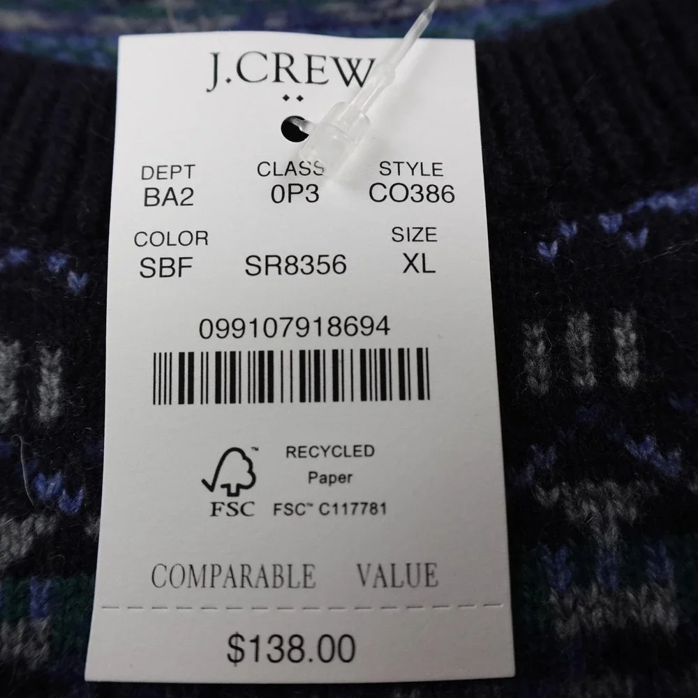 J.CREW measurements are
